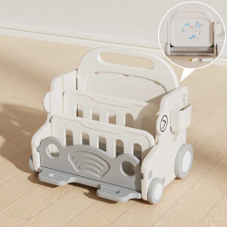 Детски подвижен органайзер Feelkids с дъска за рисуване - Сива кола - FE-SN-XQC02-GY - изглед 1