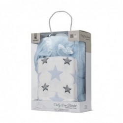 Одеяло 90х75см Lorelli POFFY DUO с възглавничка животинче 45х30см BLUE - 10340202501 - изглед 4
                  