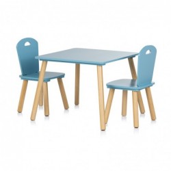 Комплект Chipolino маса с два стола MDF сини - DIWH02430323 - изглед 1