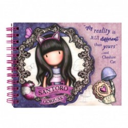 Бележник със спирала Santoro Gorjuss Cheshire Cat - 1139GJ01 - изглед 1