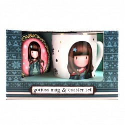 Комплект чаша с подложка Santoro Gorjuss Merry and Bright - Cosy - 1168GJ04 - изглед 1