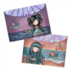 Папка с копче 2 бр Santoro Gorjuss Making Waves - Lost At Sea and Washed Ashore - 1298GJS02 - изглед 1