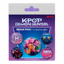 Комплект значки K-Pop Demon Hunters - 5 броя - BP2510743 - изглед 1