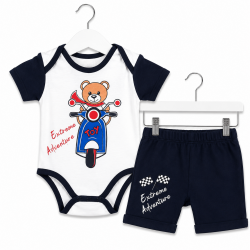 Комплект Enfant с боди къс ръкав и къси панталони - 54614-046 - изглед 1
