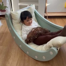 Детски многофункционален модул Feelkids за игра и почивка – зелен - FE-QD-YL02-GN - изглед 3
                  