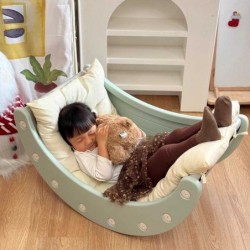 Детски многофункционален модул Feelkids за игра и почивка – зелен - FE-QD-YL02-GN - изглед 9
                  