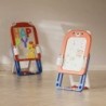 2в1 сгъваема дъска за рисуване със строителни блокчета Feelkids – червена