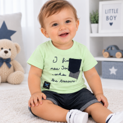 Комплект Enfant с тениска къс ръкав и къси панталони - 54731-024 - изглед 1