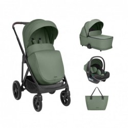 Комбинирана количка 3в1 с кош за новородено Chiara Army Green 2027 - 31001010289 - изглед 1