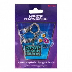 Ключодържател K-Pop Demon Hunters Derpy & Sussie с висулка - CR2854 - изглед 1