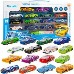 Детски метални колички - 16 броя - Kruzzel - KRU226319 - изглед 1