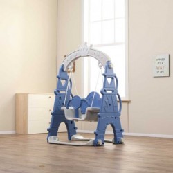 Бебешка пластмасова люлка FeelKids, синя - FE-QQ-AFE01 - изглед 1