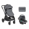 Комбинирана количка 3в1 трансф. седалка Eloe Dark Grey