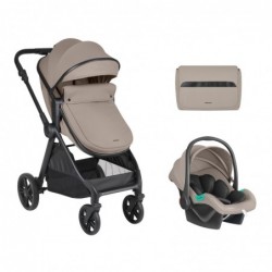 Комбинирана количка 3в1 трансф. седалка Eloe Dark Beige - 31001010286 - изглед 1
