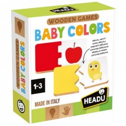 Образователна дървена игра, Headu, Цветове - HMU62500 - изглед 1
