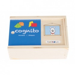 Дървена игра за съчетаване, Beleduc, Cognito, Форми, 20 части - BEL11540 - изглед 1