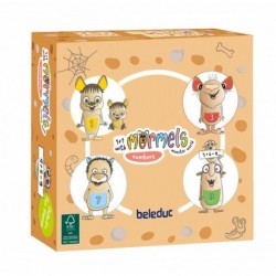 Дървена логическа игра с пъзел, Beleduc, Mormels, Числа, 51 части - BEL22901 - изглед 1
