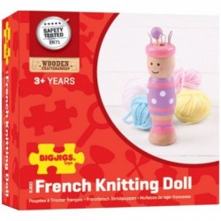 Дървена играчка за плетене Bigjigs - Кукла - BJ690 - изглед 3
                  