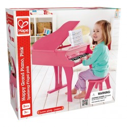 Дървено пиано Hape - Розово - H0319 - изглед 3
                  